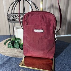 Baggallini Burgundy Mini  Messenger Bag Great for Travel or Everyday